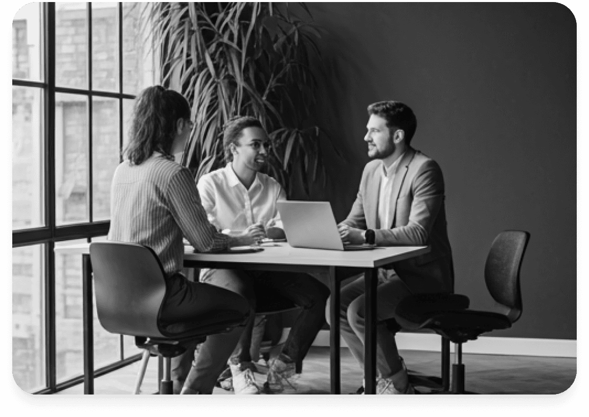 Padmas Technologies team collaborating in a modern office